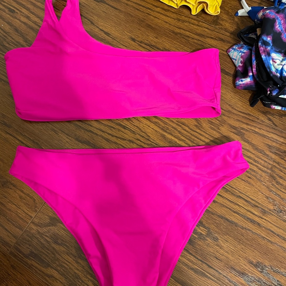 Hot pink bikini